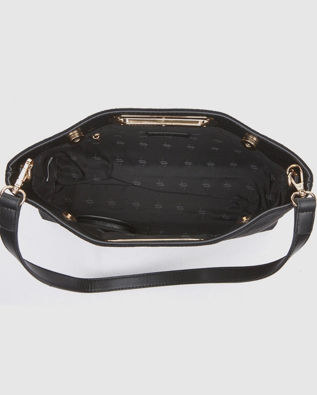 Borsa a mano con tracolla black        Verde