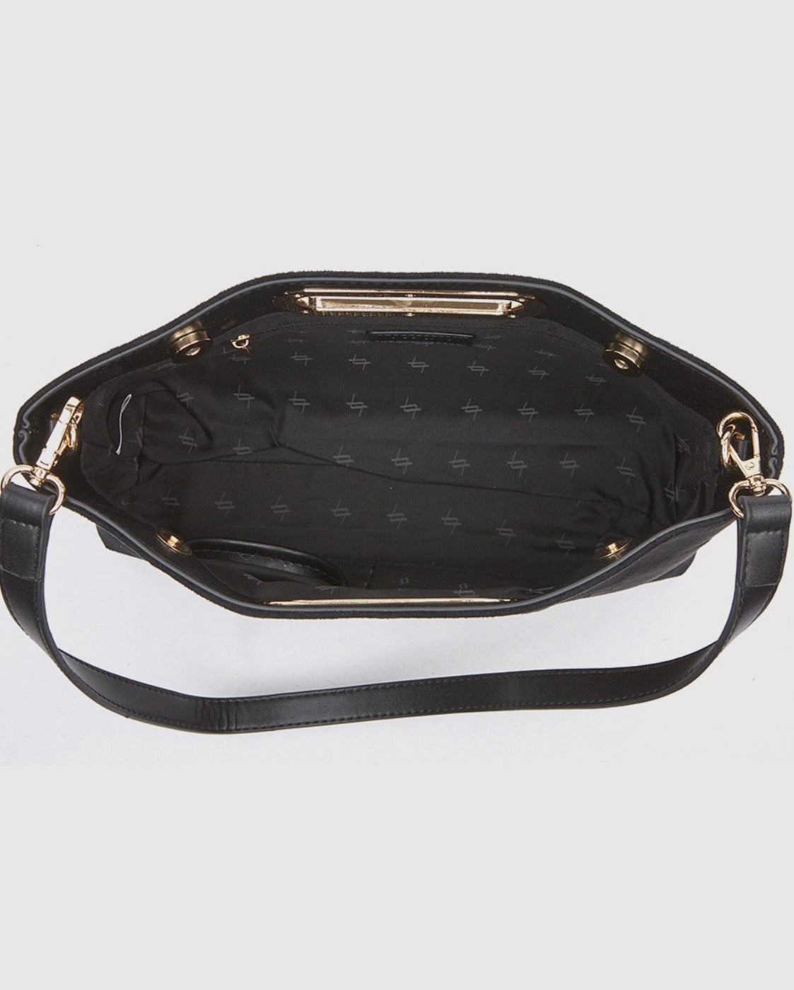 Borsa a mano con tracolla black        Verde