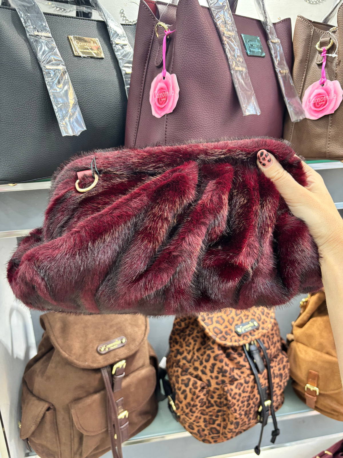 Borsa da sera bordeaux                      Verde