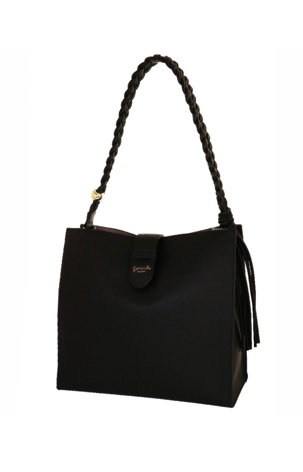 BORSA SPALLA JELLY BAG NERO    Camomilla milano
