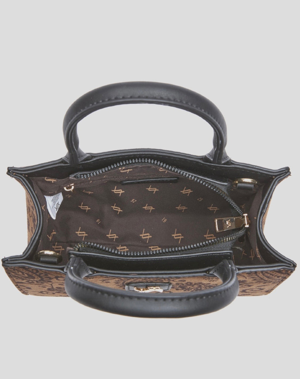 Borsa a mano con tracolla brown      Verde
