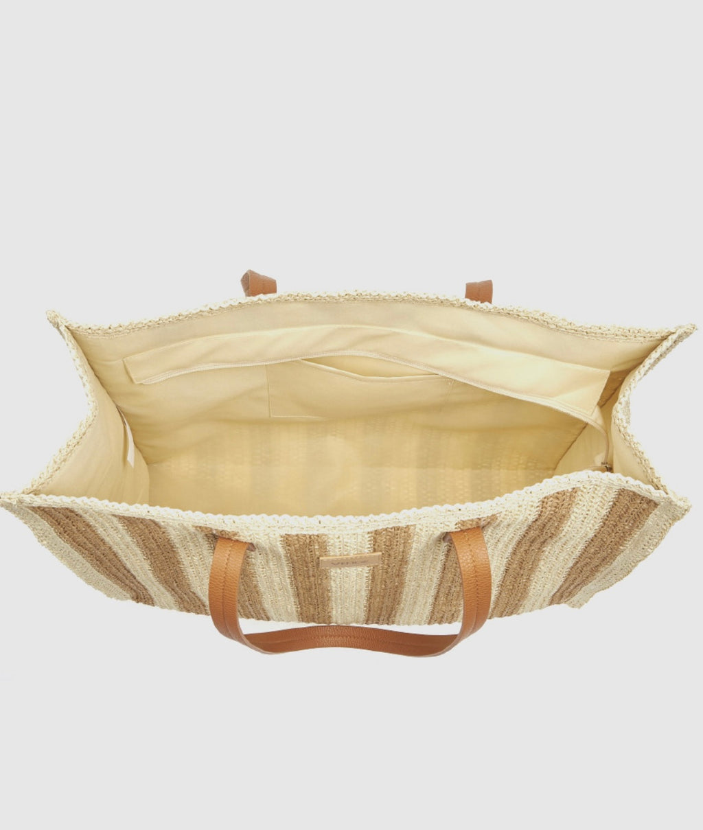 Borsa da mare beige                          Verde