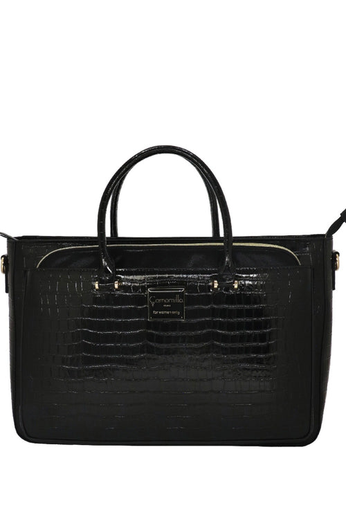 BORSA A MANO CON PORTA PC NICE OFFICE NERO                            Camomilla Milano