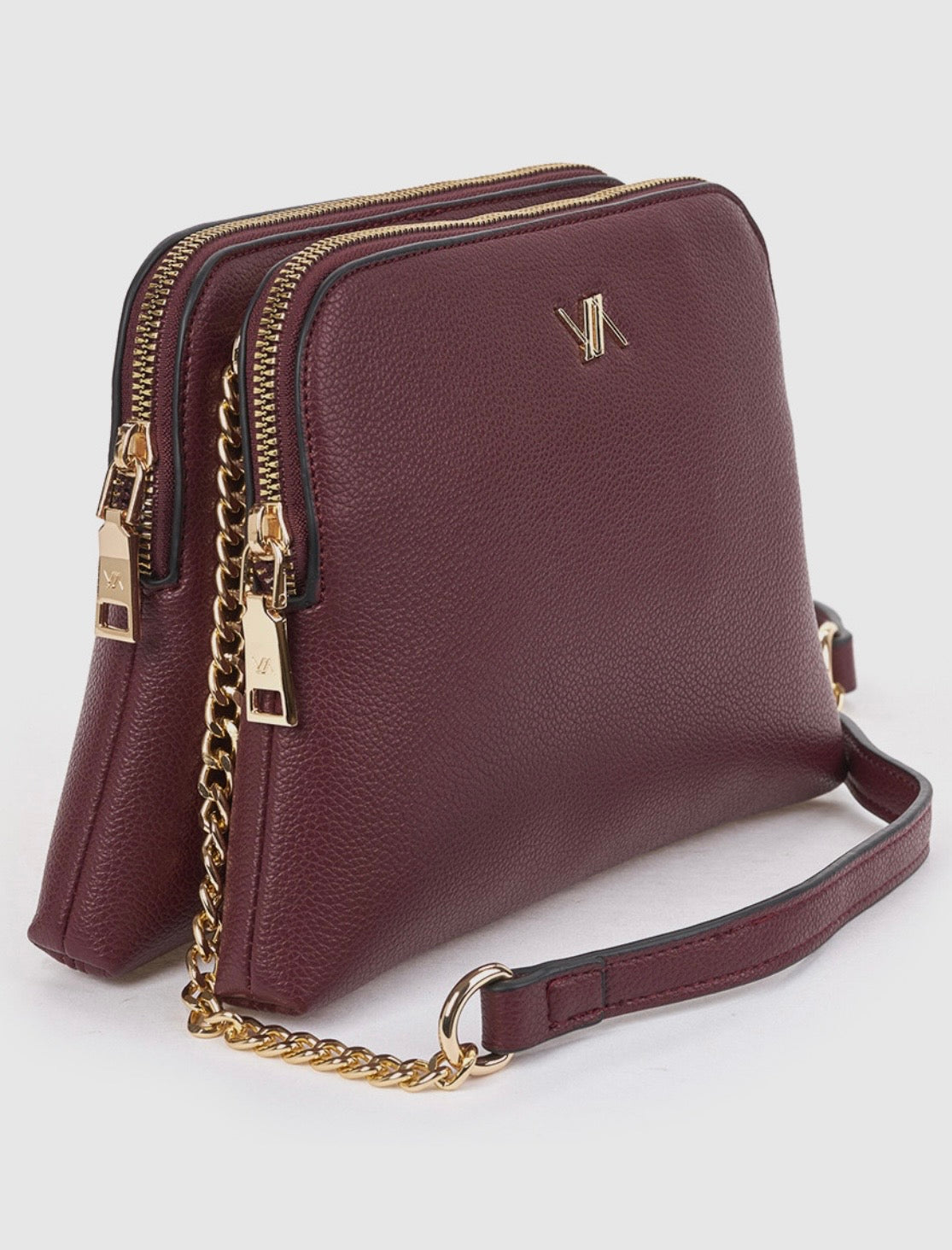 Borsa a tracolla bordeaux                   Verde