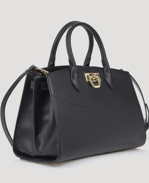 Borsa a mano con tracolla black         Verde
